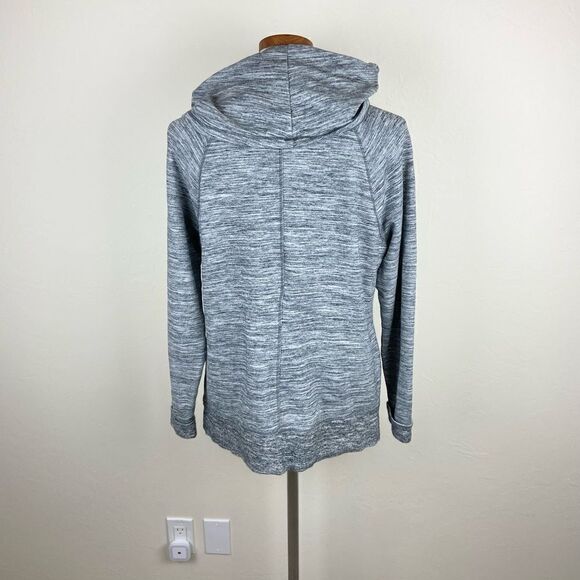 L.L. Bean Cozy Cowl Neck Pullover Sweatshirt - Marled Gray - Picture 5 of 7